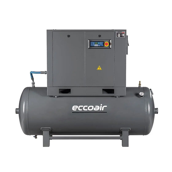 Гвинтовий компресор Eccoair F4 на ресивері